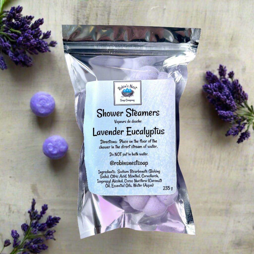 lavender shower plant Shower Steamers Lavender Eucalyptus – Robin's Nest Soap Company