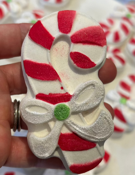 Candy Cane Bath Bomb