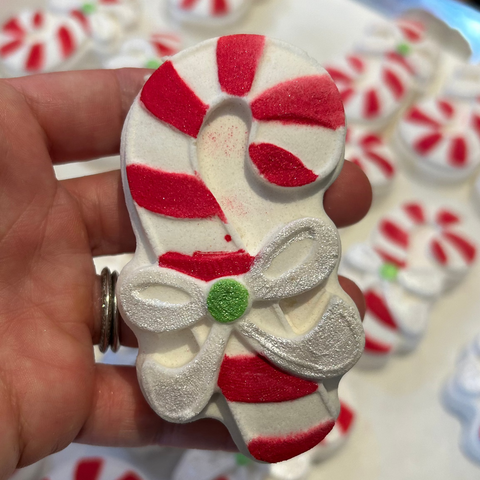 Candy Cane Bath Bomb